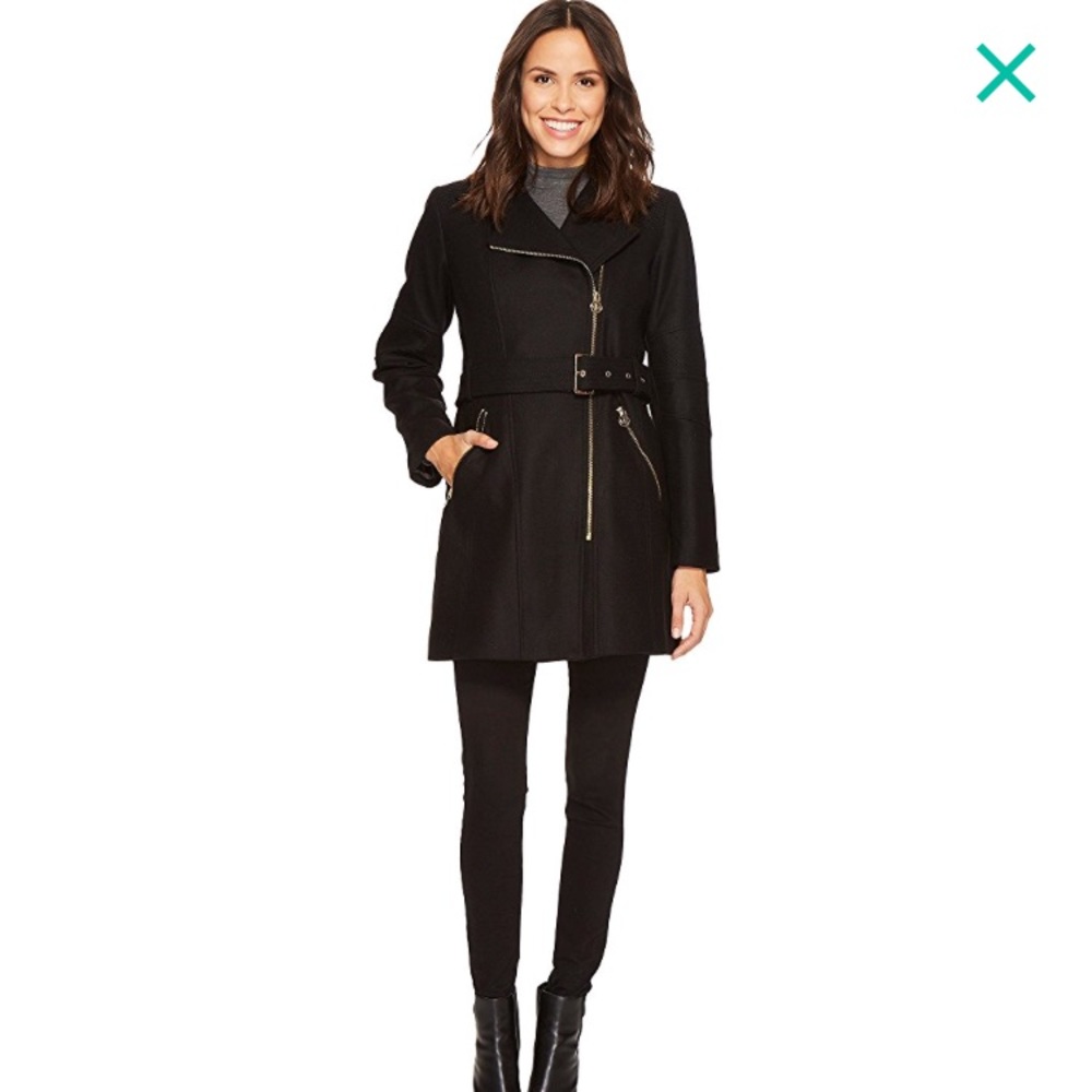 Micheal Kors Wool Asymmetrical Coat